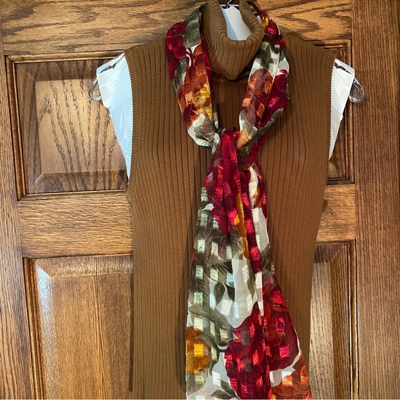 3 Oblong Scarf Assortment Brown Neutral - Picture 2 of 10